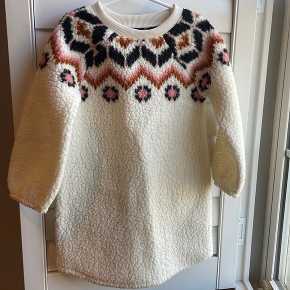 COPY - Old Navy ivory Sherpa dress 5T - Picture 1 of 3